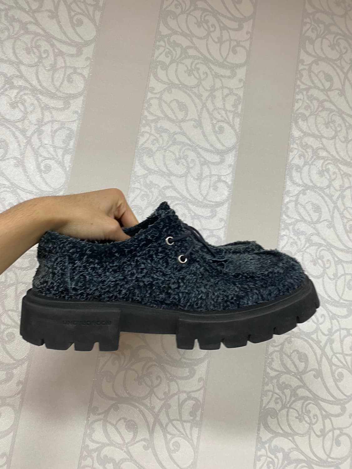 언다이드룸 청키 퍼 더비 블랙 상품이미지1