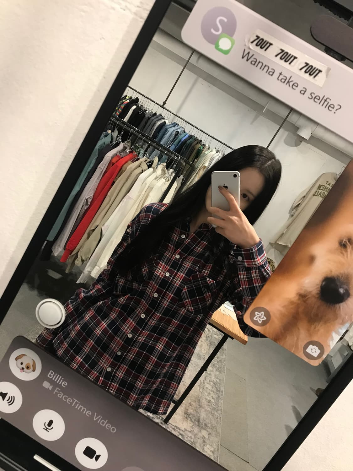 스투시 STUSSY Cut-Out Shoulder Plaid Shirt 상품이미지6