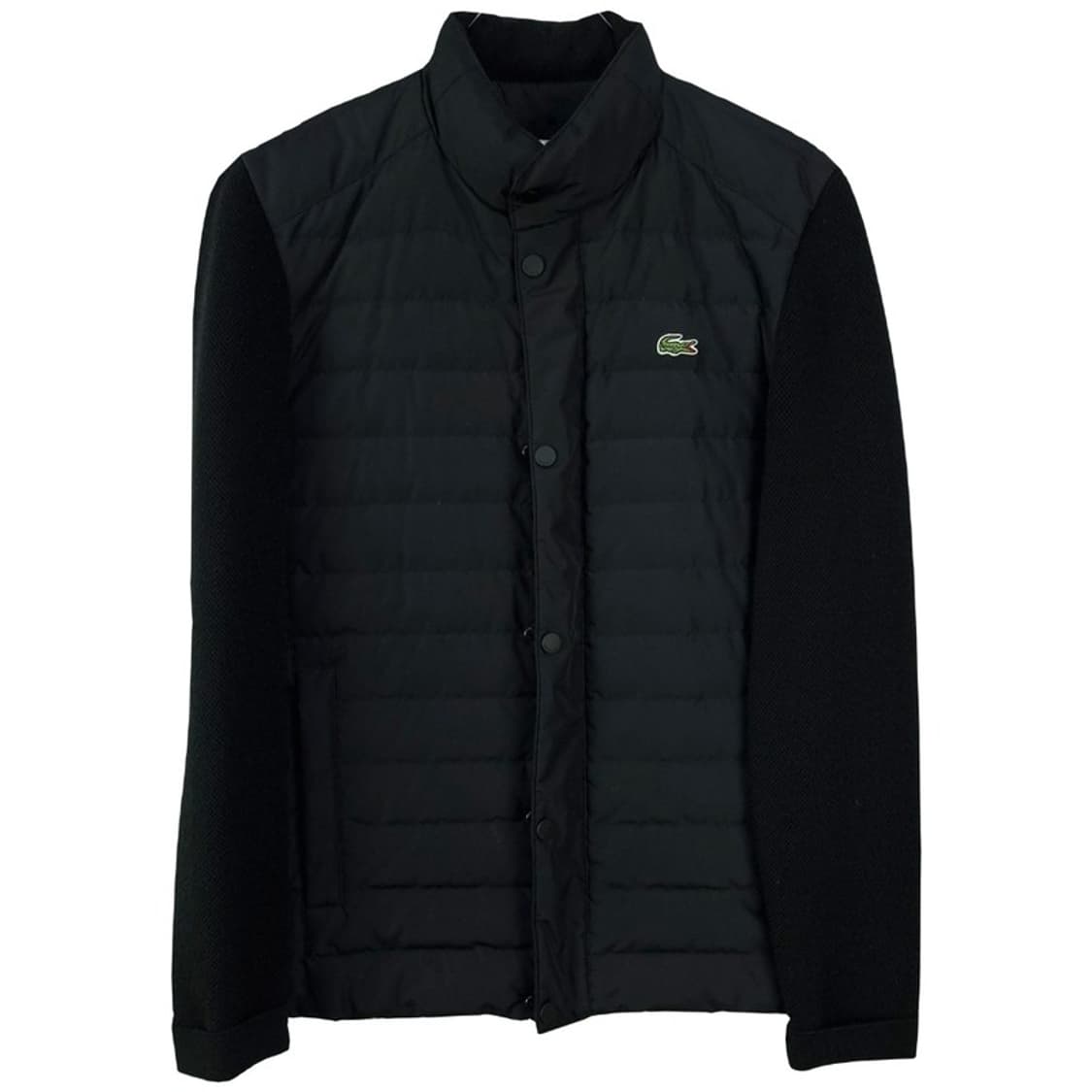 [라코스테] 로고 패치 덕다운 니트 경량 패딩 자켓 발랙 M19789 상품이미지2