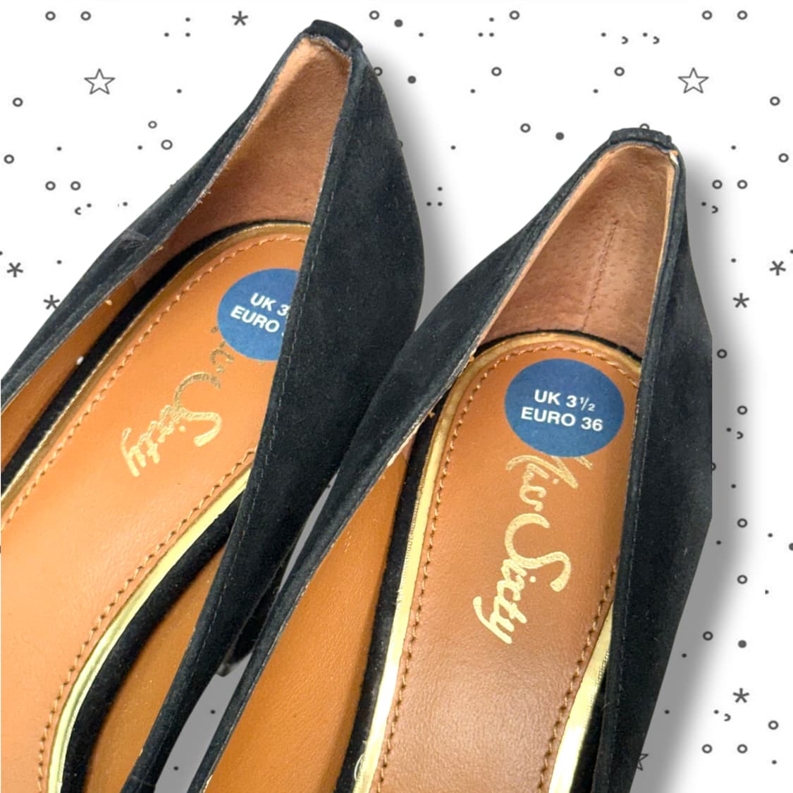 36 Miss Sixty 미스 식스티 스터드 리본 스웨이드 힐 상품이미지6