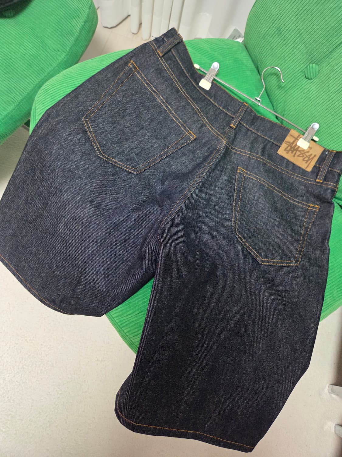 스투시 데님 빅올진 쇼츠 상품이미지1