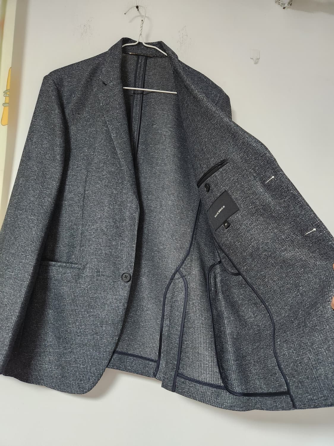 MARCBRICK 회색 남성 SS 블레이저 자켓 95 상품이미지3