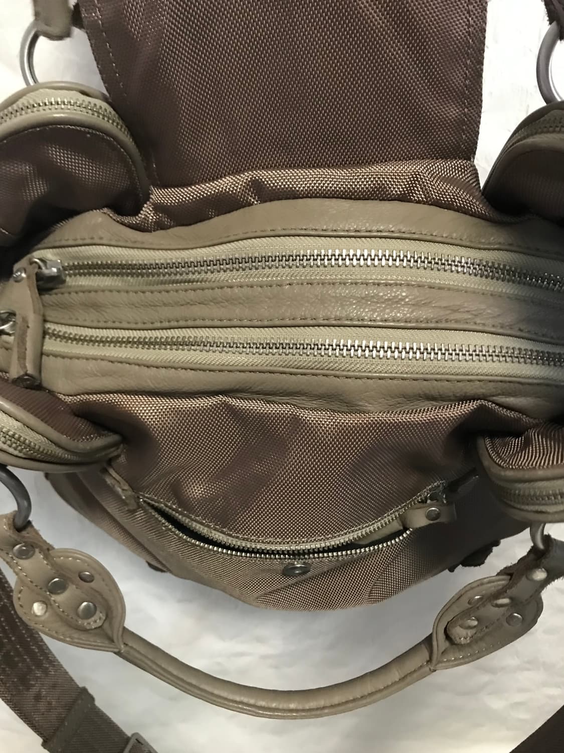 빈티지 george gina & lucy 조지지나앤루시 투웨이 백베이지 상품이미지10