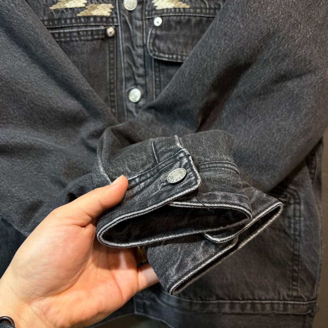 [36] ISABEL MARANT 이자벨 마랑 데님 쉐르파 자켓 상품이미지3