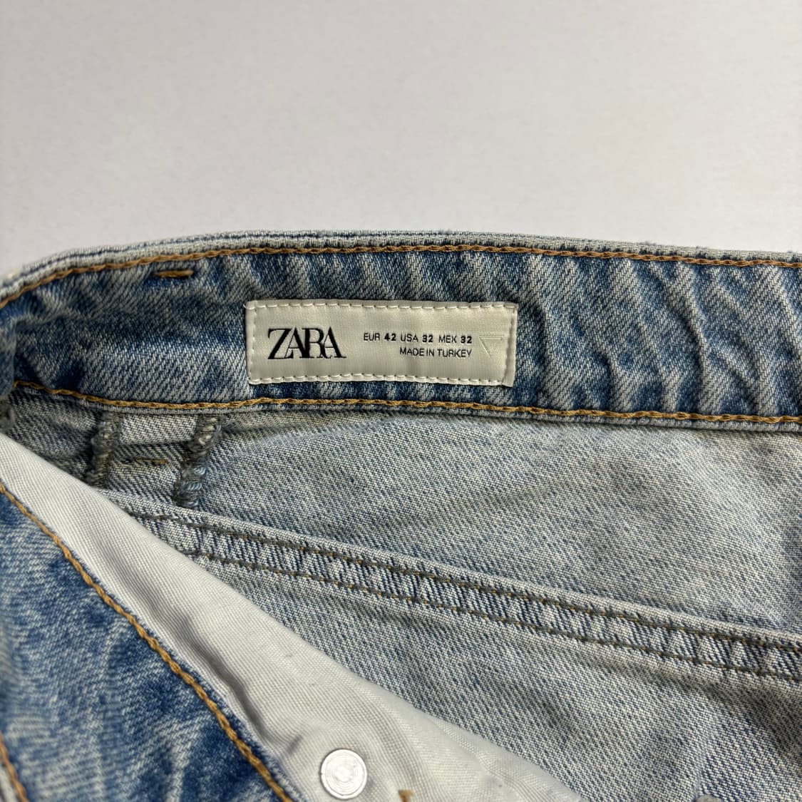 자라 와이드 커브드 데님 32 상품이미지4