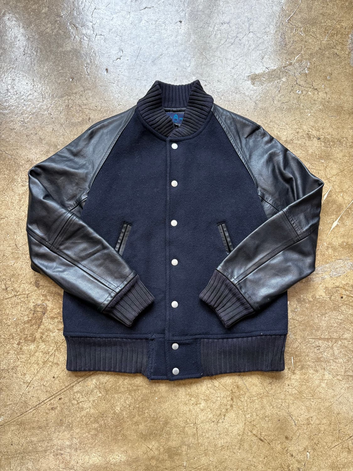 빈티지 소가죽 바시티 재킷 상품이미지2