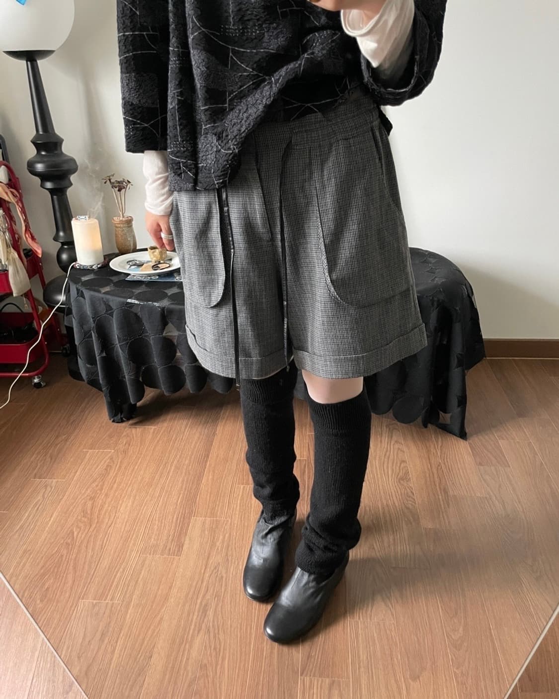 check patterned short pants 상품이미지5
