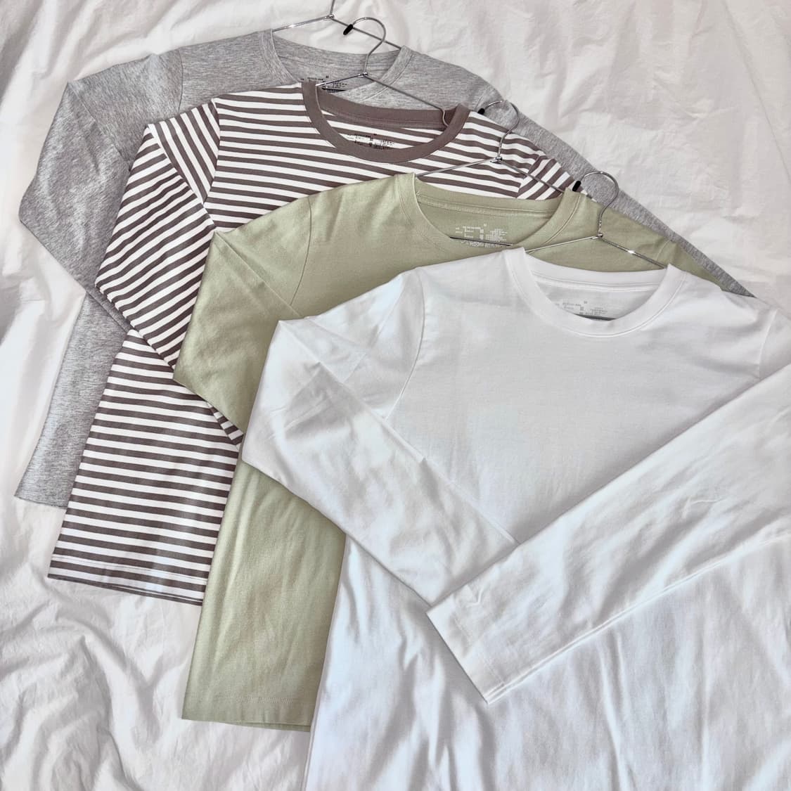 [Set] 저지 크루넥 긴소매 티셔츠 상품이미지1