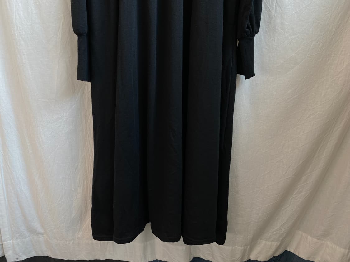 블랙 레터링 롱원피스(M) 상품이미지5