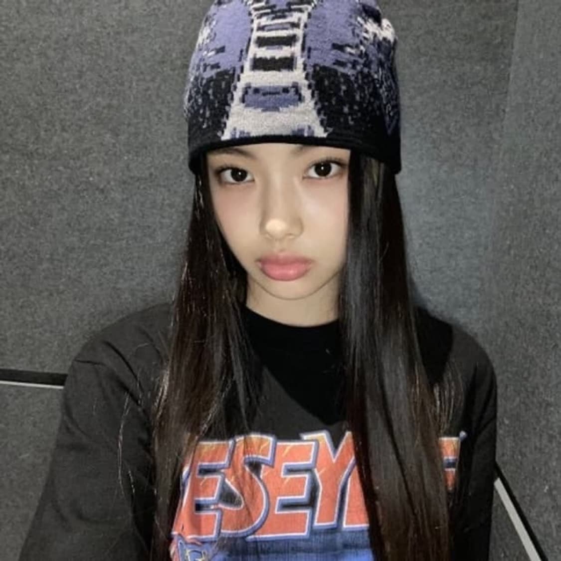 예스아이씨 뉴진스 혜인 비니 퍼플  상품이미지2