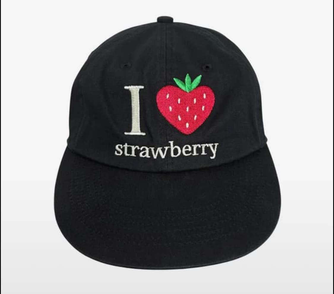 패슬 Strawberry Washed Cap Black 상품이미지1