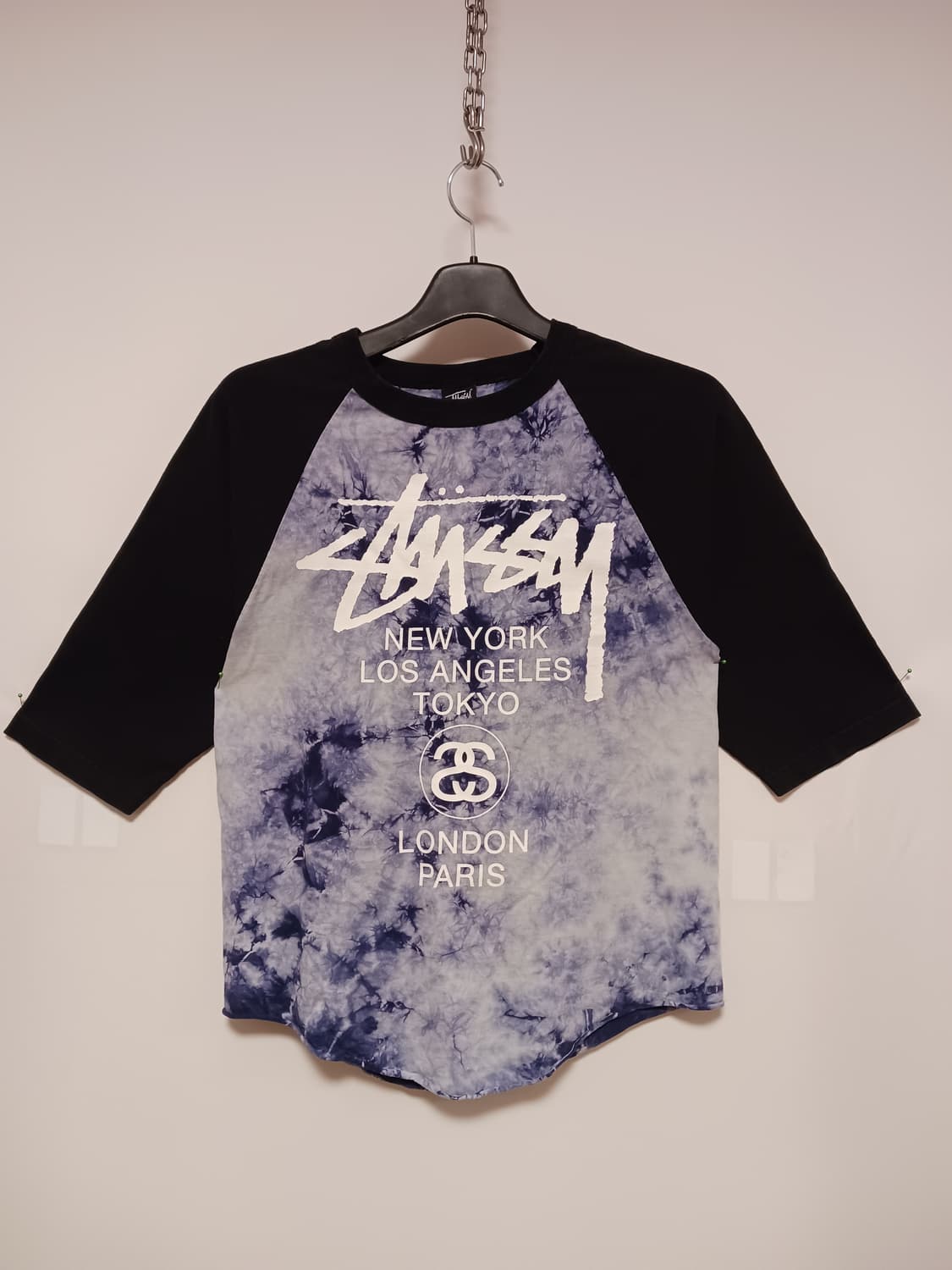 스투시 빈티지 월드투어 타이다이 레글런 티셔츠 상품이미지1