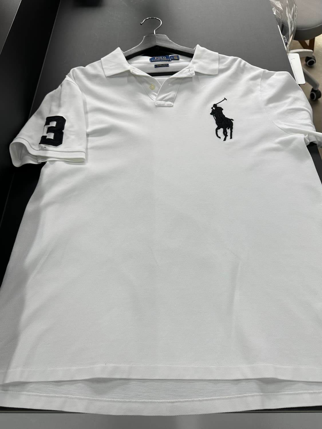 폴로랄프로렌 빅포니 넘버링 PK반팔티 화이트 상품이미지4