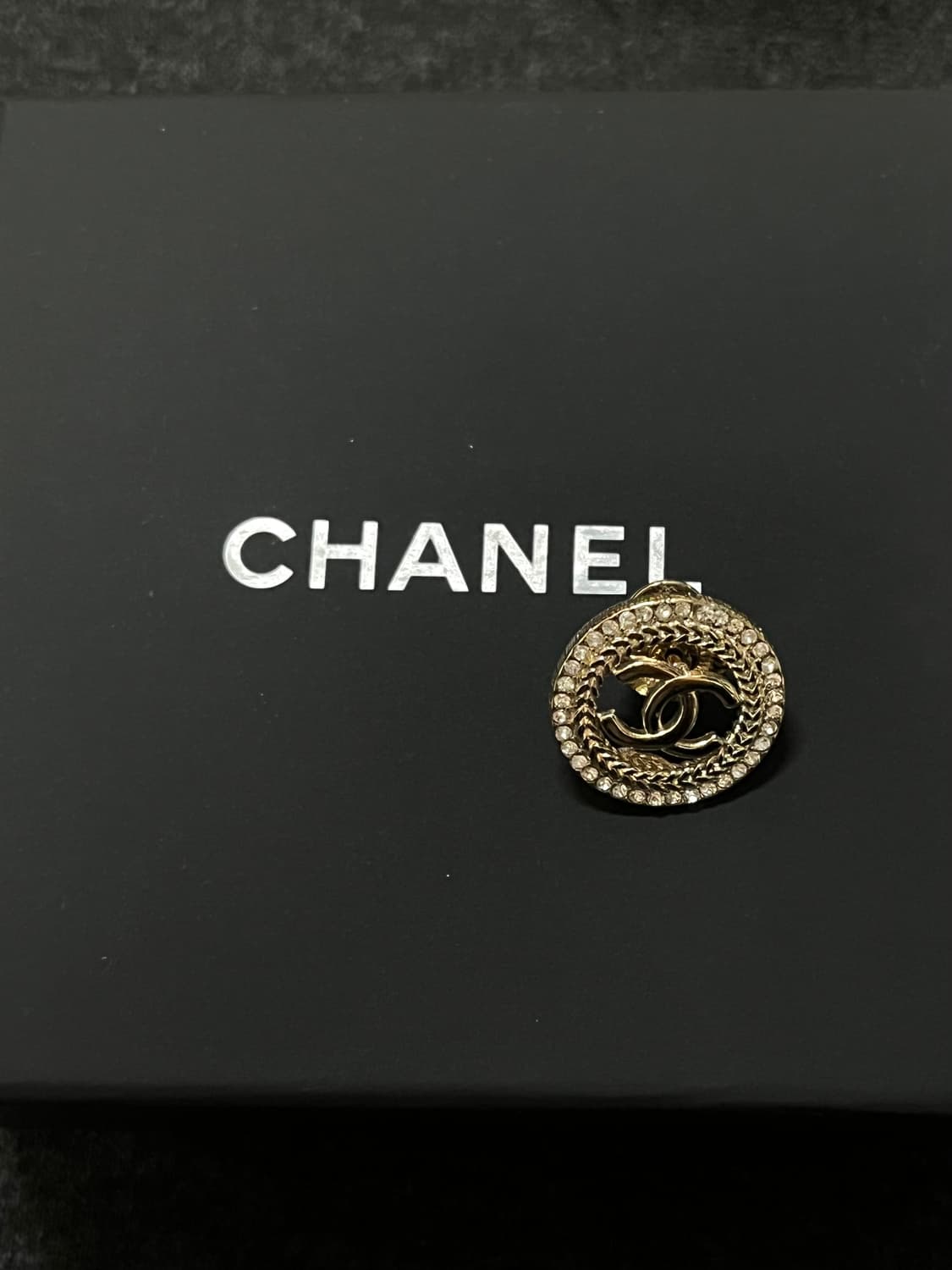 샤넬 정품 업사이클링 cc 큐빅 미니브로치 상품이미지3