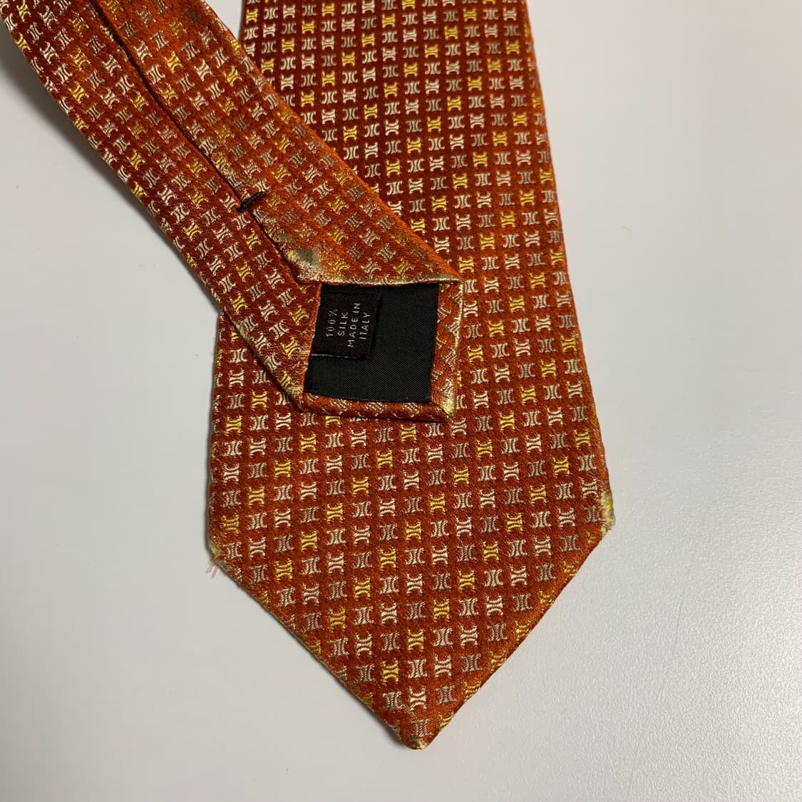 셀린느(CELINE) 모노그램 명품넥타이 B+등급 신형라벨 상품이미지10