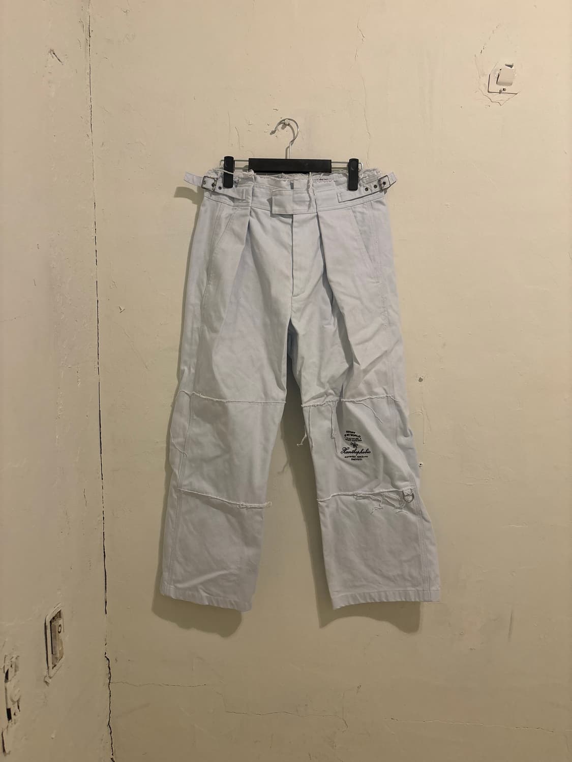 라프시몬스 절개 팬츠 상품이미지1