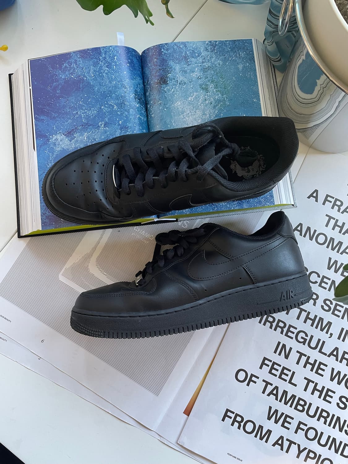 290 NIKE 나이키 에어포스 올검 올블랙 운동화 상품이미지1