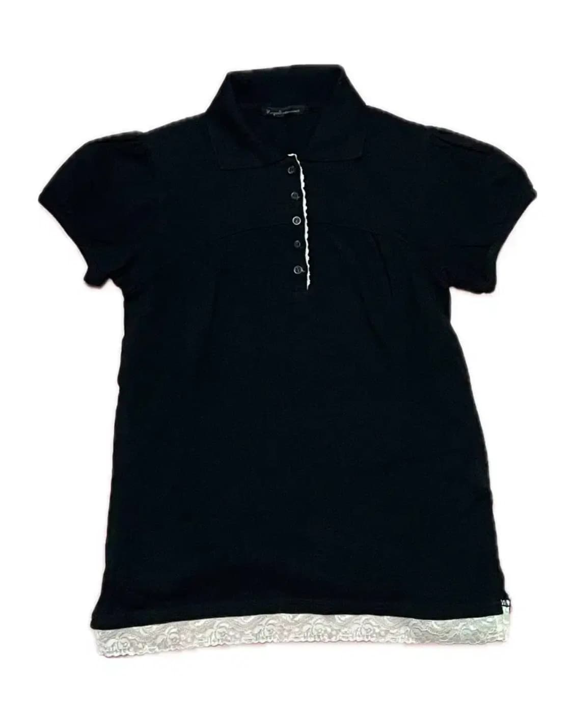 빈티지 퍼프 소매 레이스 카라티 모리걸 상품이미지1