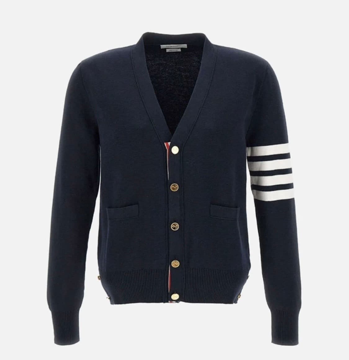 톰브라운 밀라노 스티치 금장가디건 네이비 3사이즈 상품이미지2