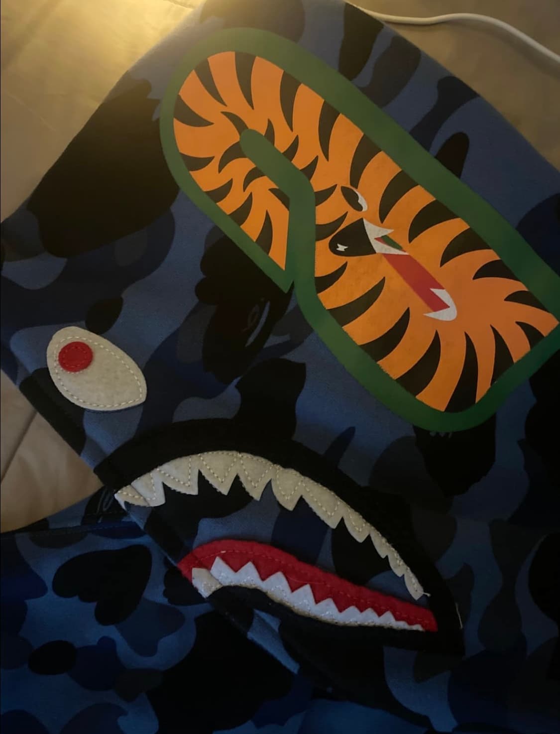 베이프 샤크 후드집업 청계 상품이미지3