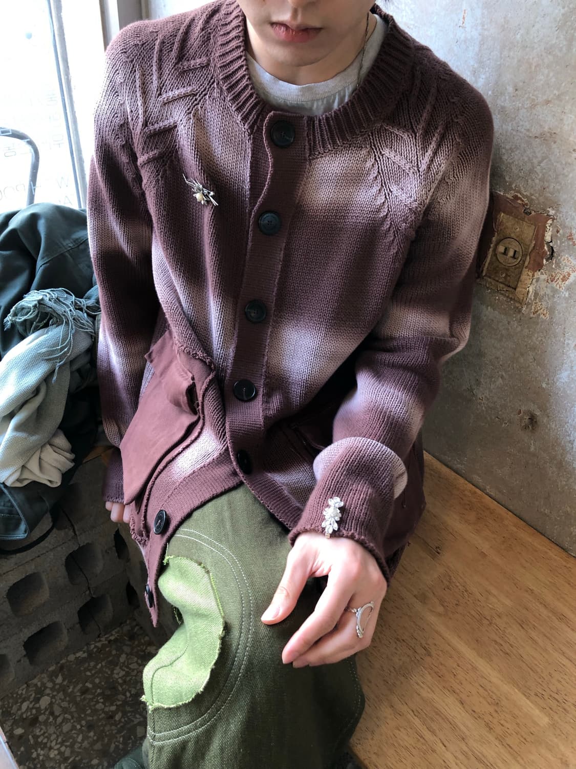 에드워드 커밍 25ss 워시드 가디건 상품이미지1