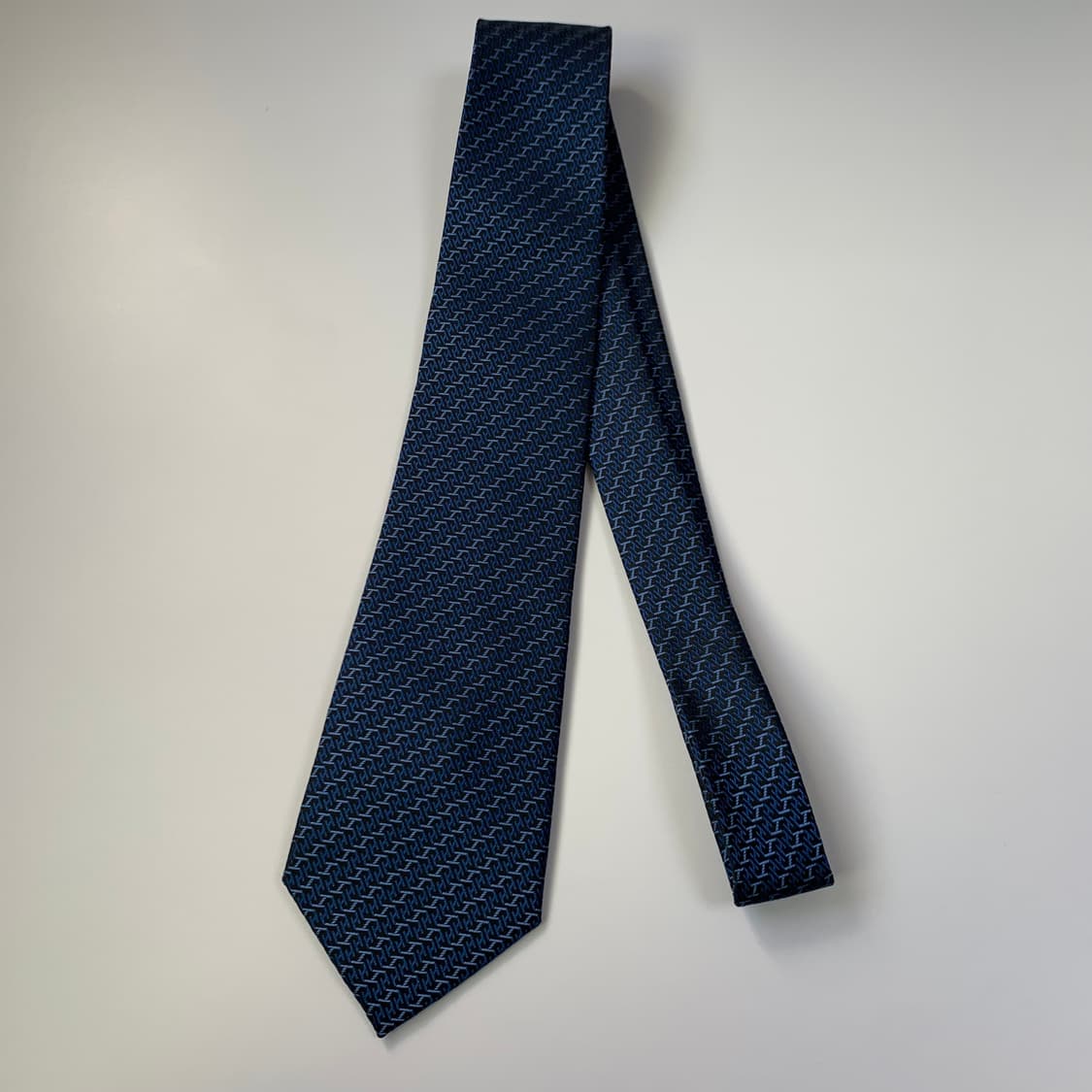 에르메스(HERMES) 모노그램 프랑스 100실크 명품넥타이 A+등급 상품이미지10