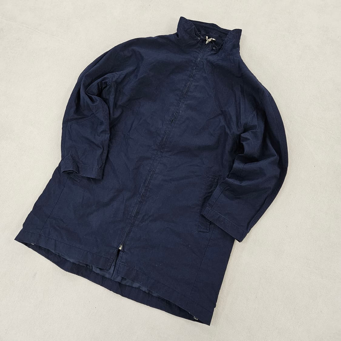 [88-96-160] BCBG 여성 네이비 집업 트렌치코트 0114YH1 상품이미지1