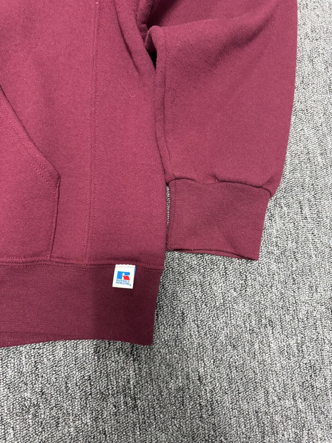 Russell burgundy hoodie  상품이미지3