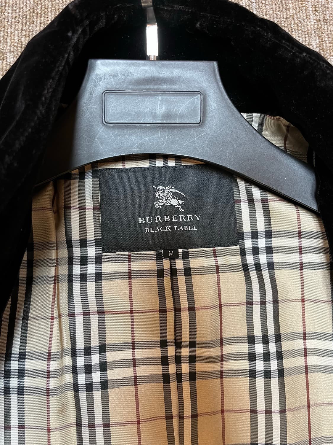 Burberry Black Label Velvet coat 상품이미지4