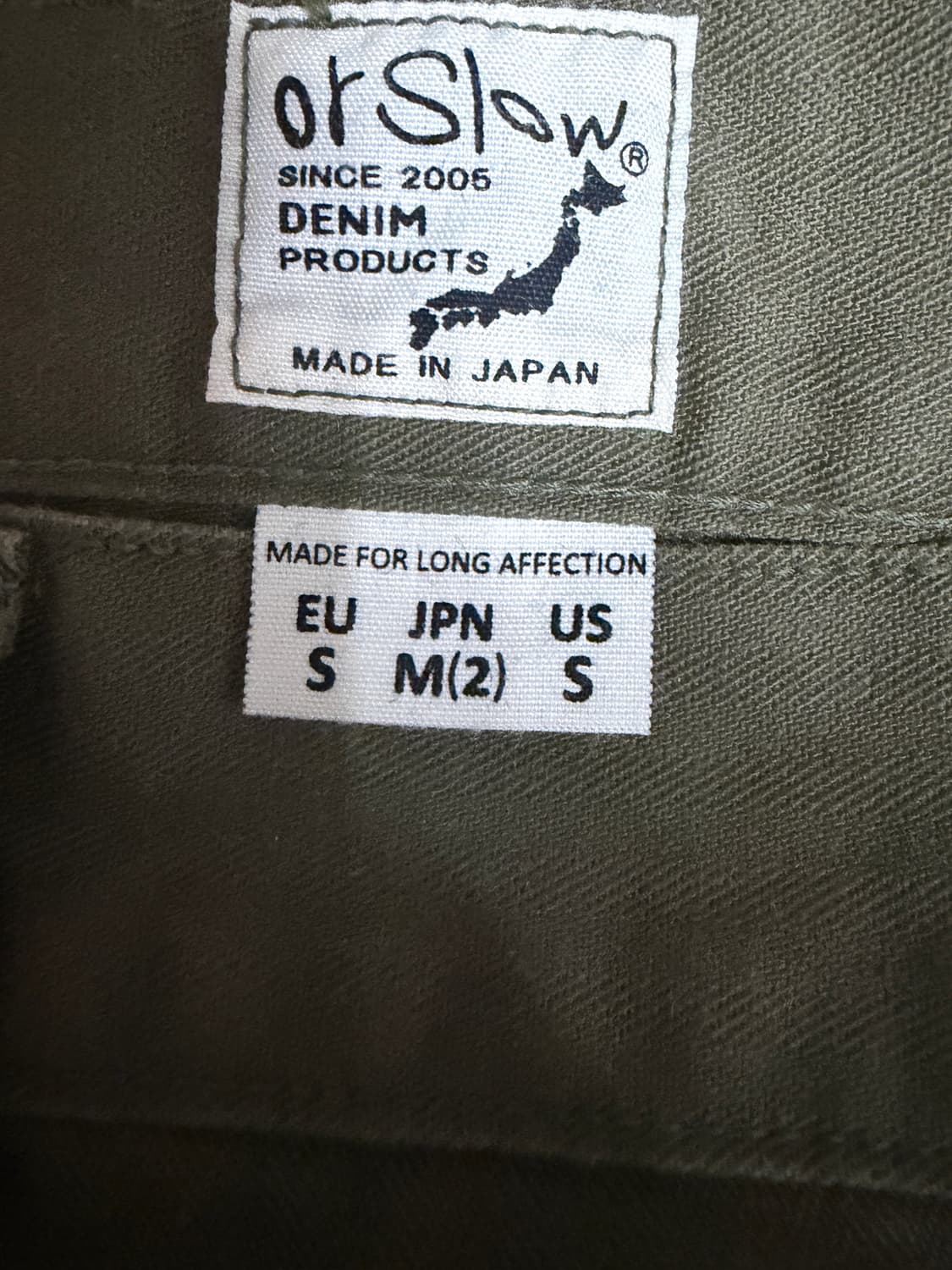 오어슬로우 투포켓 카고 팬츠 2사이즈 상품이미지3