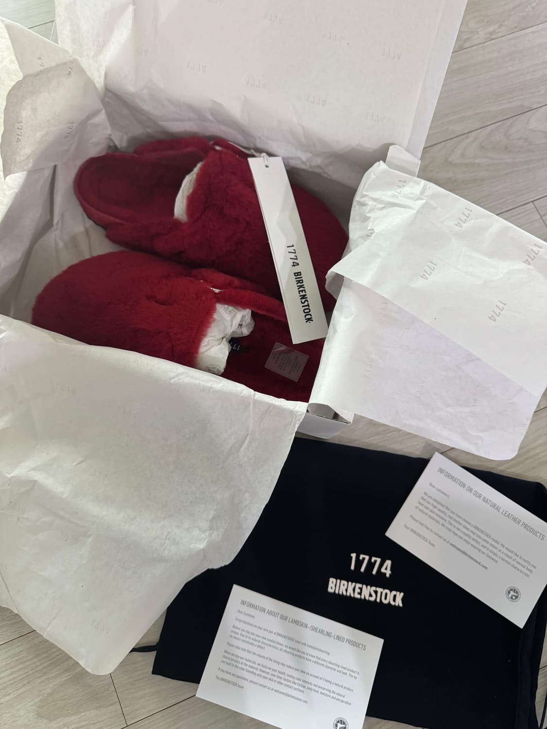 (새제품)버켄스탁 보스턴 1774 시어링 래드 (한정판) 38 상품이미지9