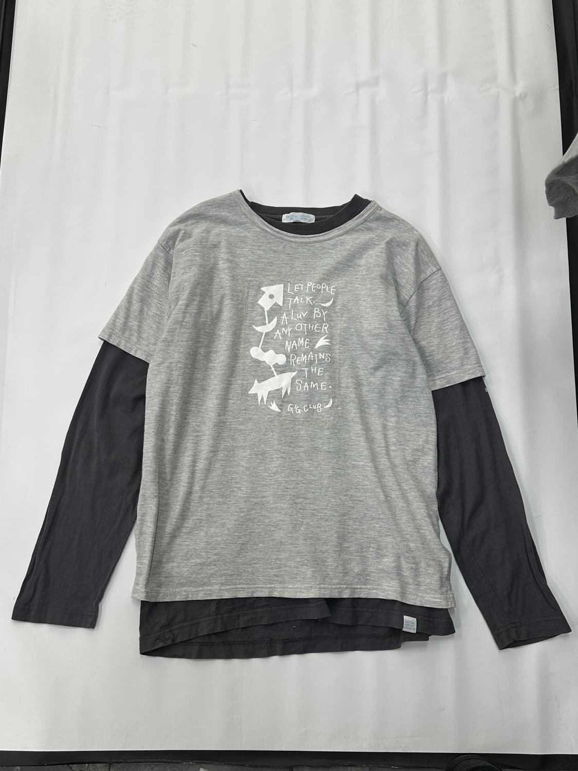 🎨하구미의 작업실 코디세트🎨 반팔 레이어드 체크 랩스커트 펑크 상품이미지4