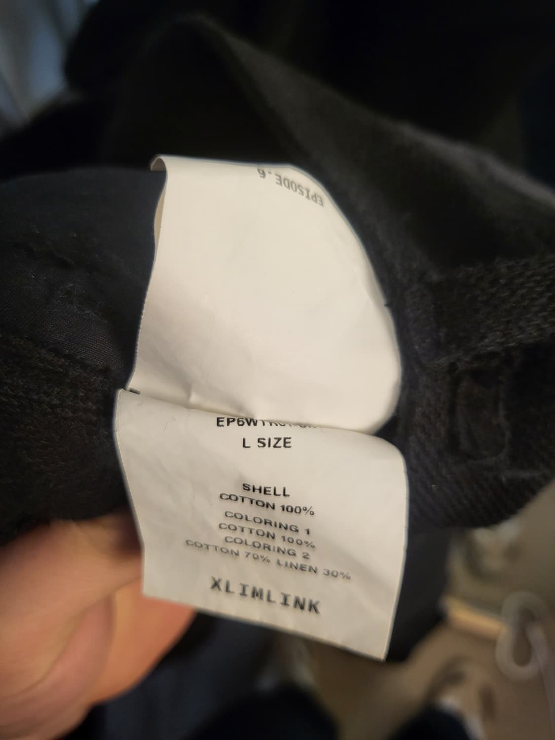 엑슬림 ep.6 woman trousers black L사이즈 상품이미지8