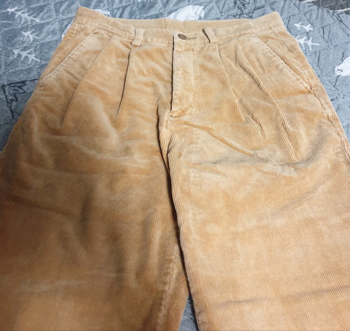 MERITZ 코듀로이 투턱 팬츠 베이지 (31) 상품이미지2