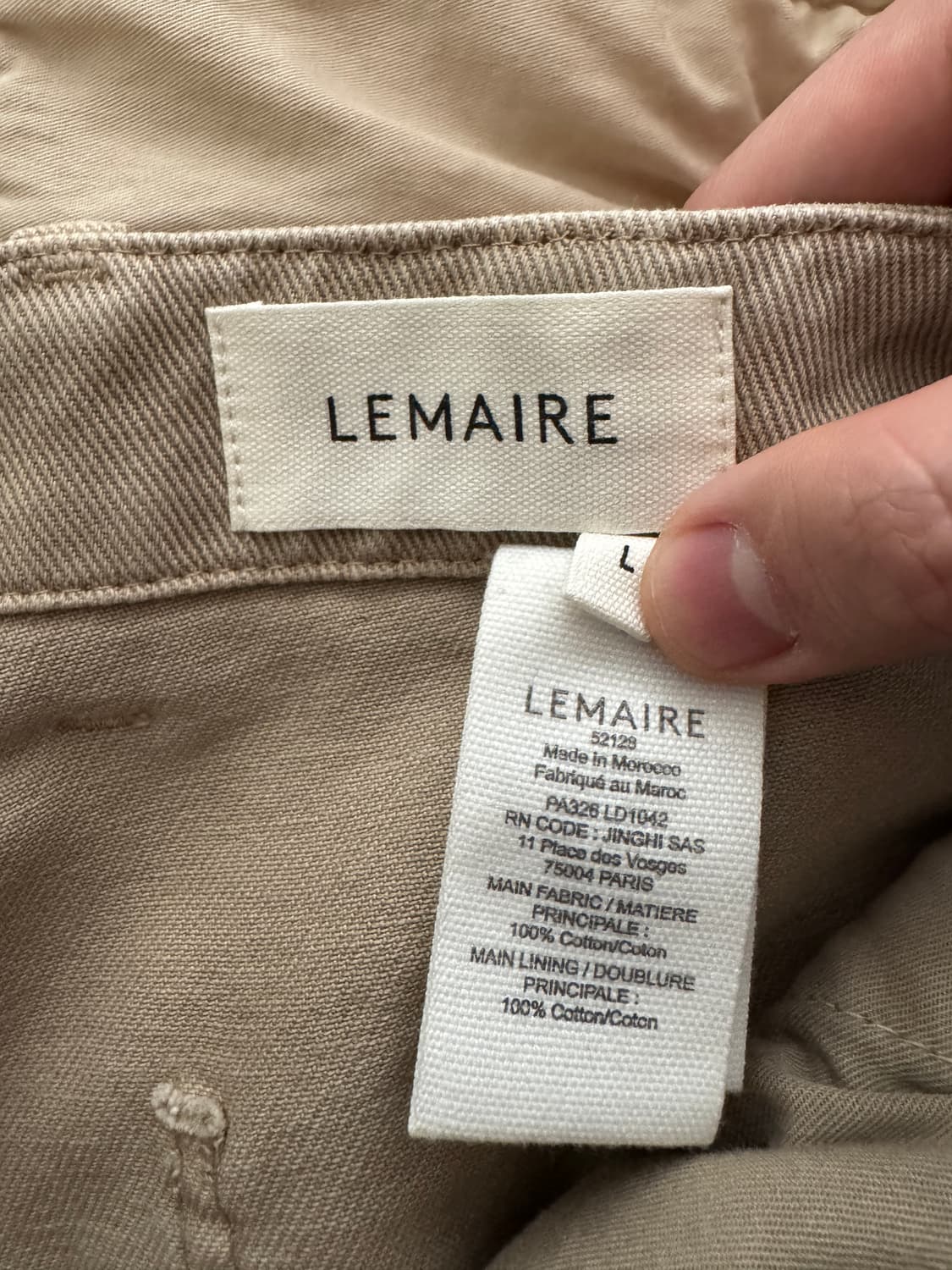 르메르 벨티드 팬츠 베이지 상품이미지4