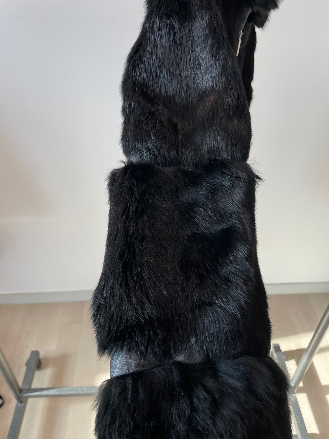 Capacci 양가죽 블랙 퍼 자켓 상품이미지3