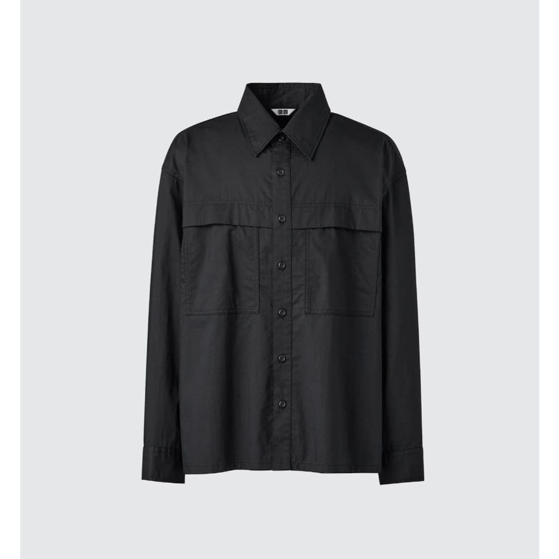 유니클로U 유틸리티 오버셔츠 블랙 M 상품이미지1