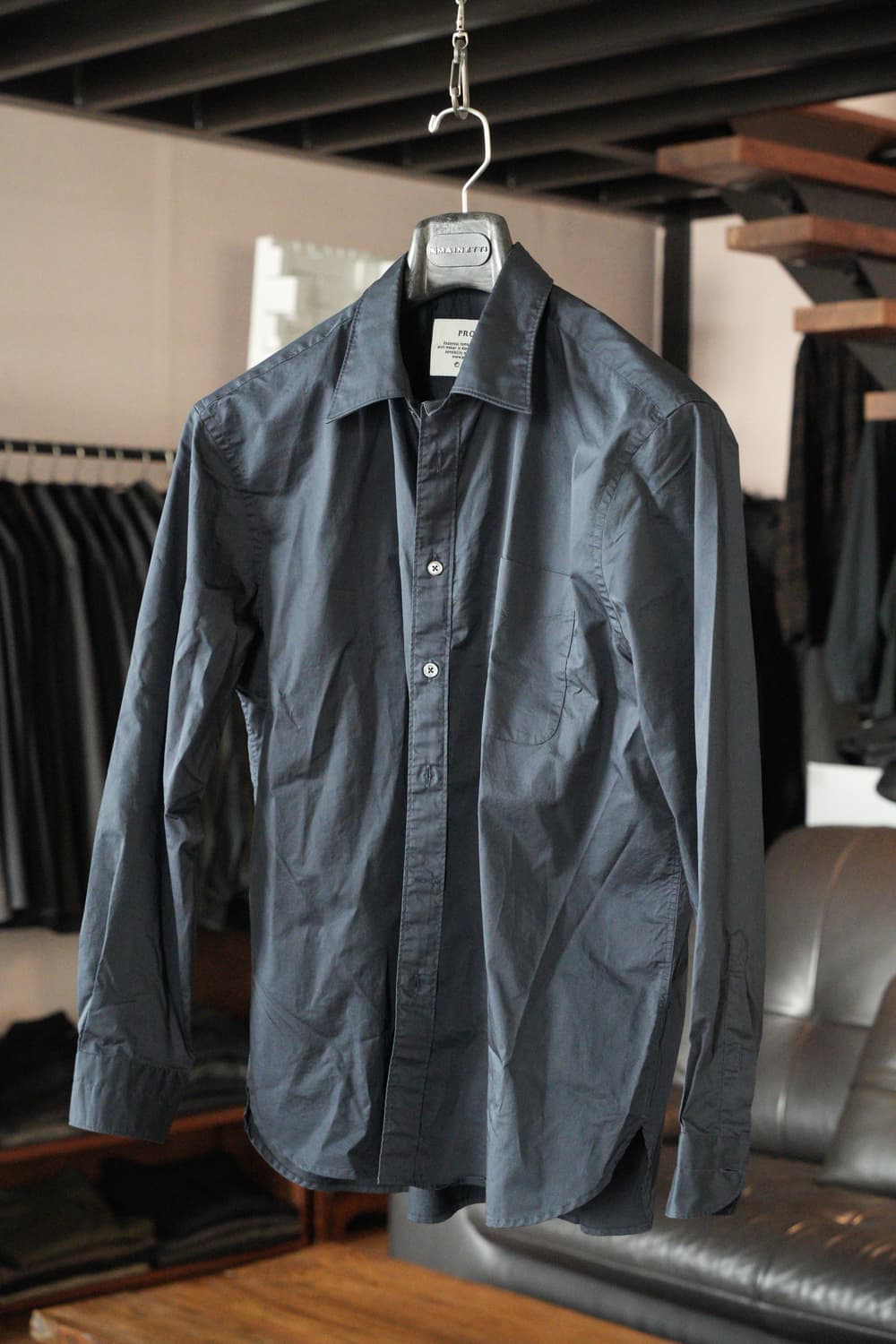 프로드 셔츠/s-980 usa 포플린 셔츠, 네이비, 50, 새상품 상품이미지3