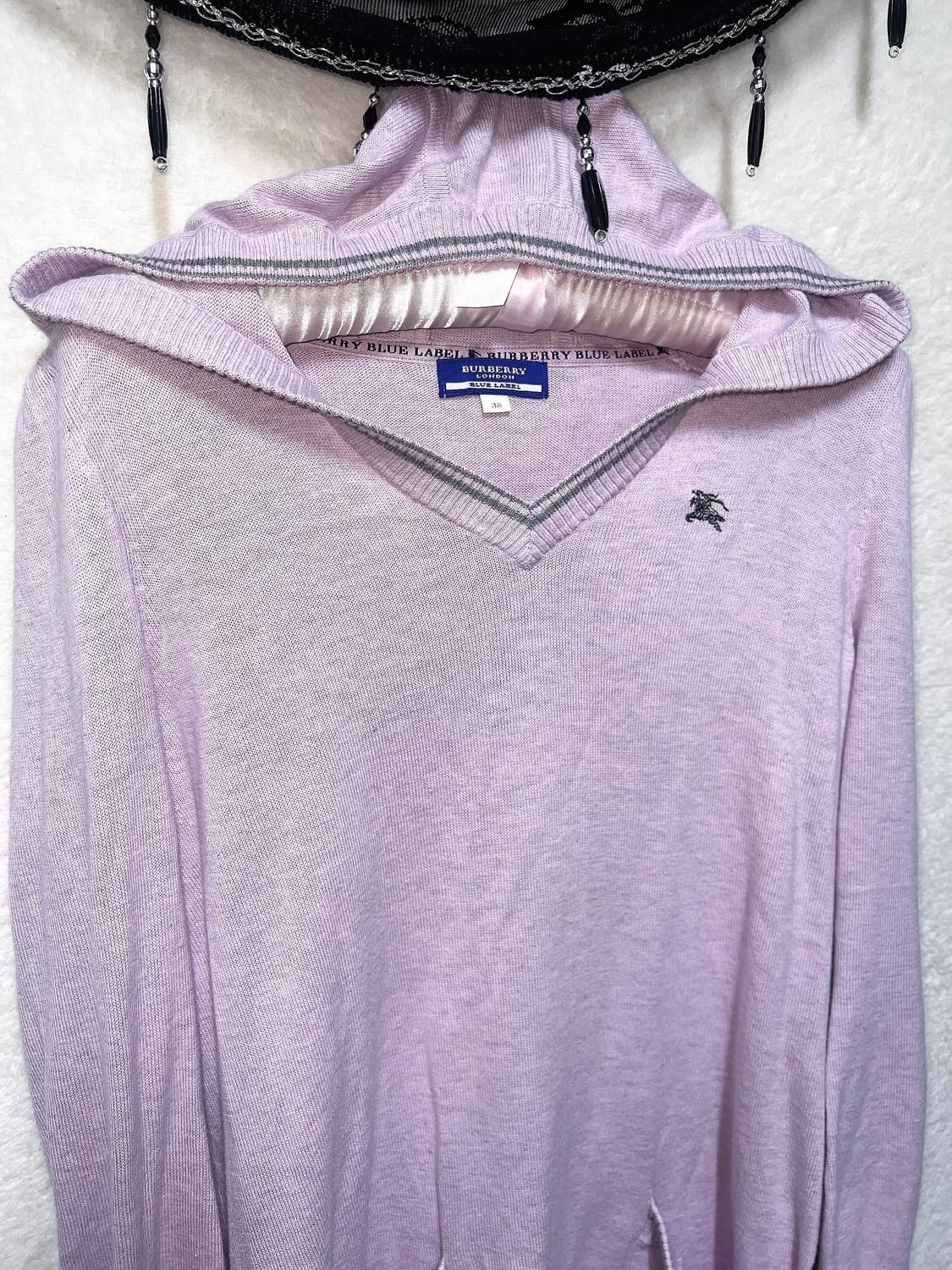 버버리 블루라벨 라벤더 후드 니트원피스 로맨틱갸루 로걀 핀터 하치 러블리 상품이미지9
