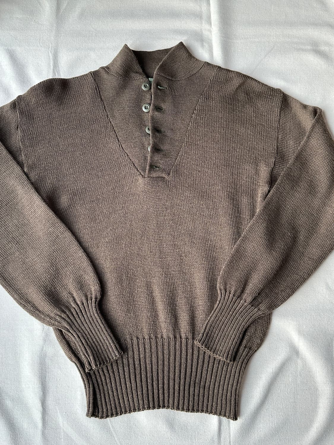 미군 5버튼 오리지널 울 니트 L 상품이미지7