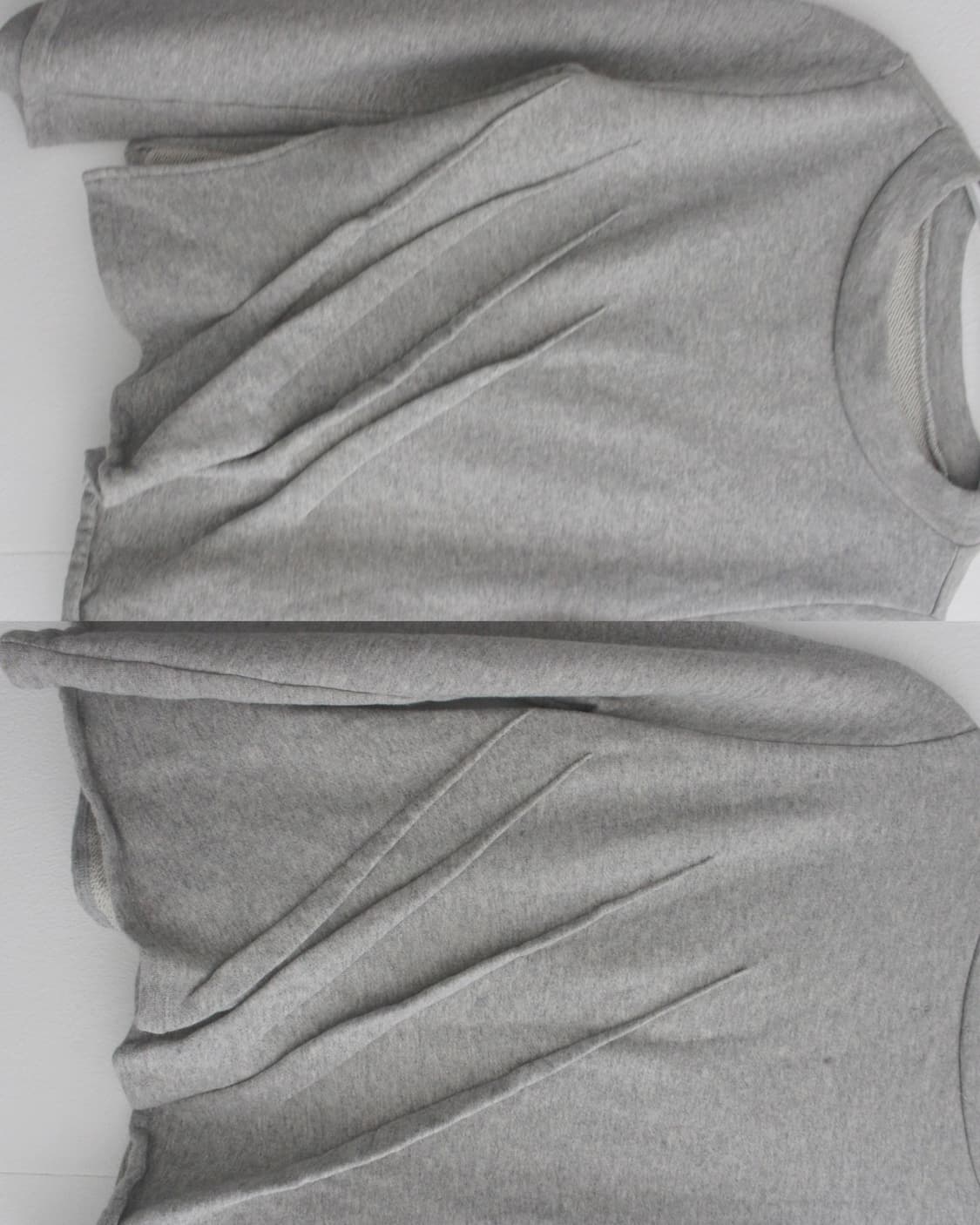 mihara yasuhiro oblique pleats sweat 상품이미지3