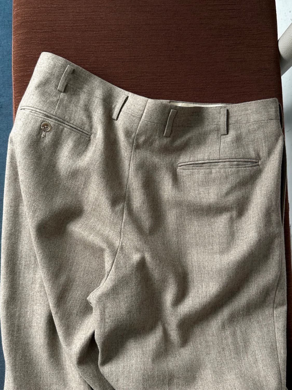 Tweed design 2 tuck wide straight slacks 상품이미지10