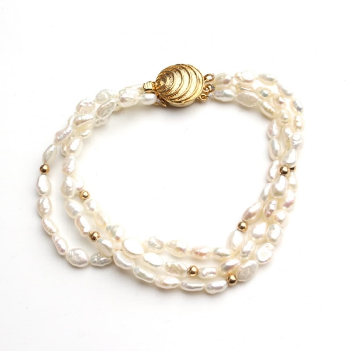 세 겹 밥풀진주 목걸이 팔찌 세트 상품이미지3