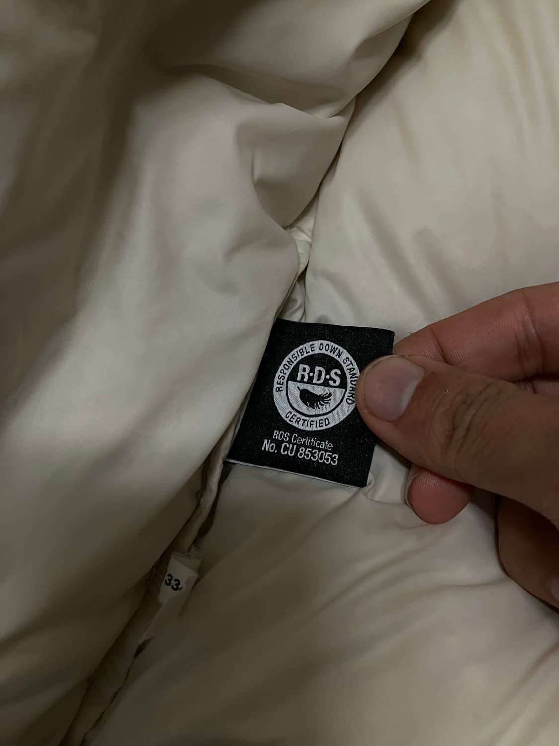 노스페이스 화이트 라벨 노벨티 눕시 다운 자켓 크림 상품이미지10