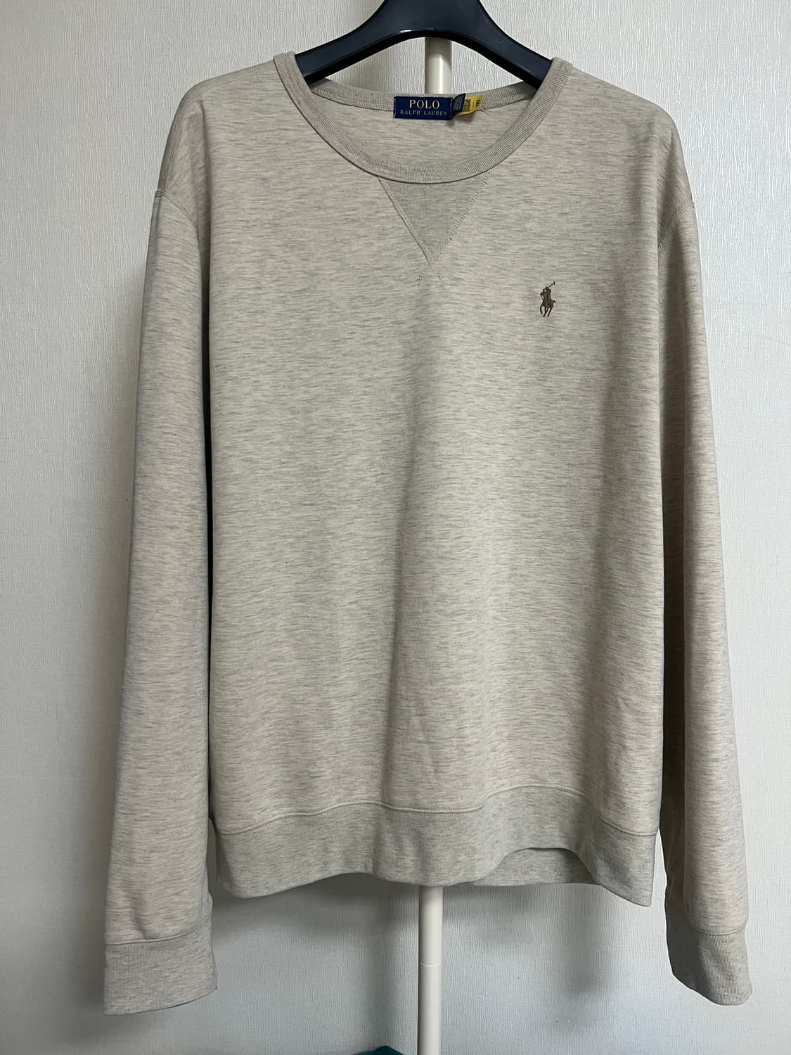 Polo Ralph Lauren Oatmeal Melange Crewne 상품이미지1