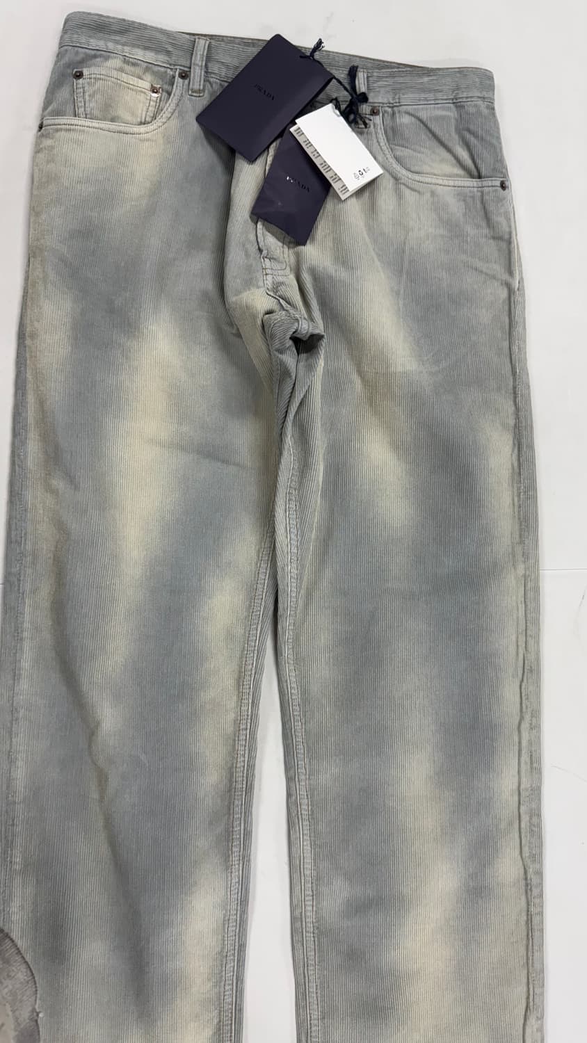 프라다 25fw 하드 페이딩 코듀로이 팬츠 상품이미지2