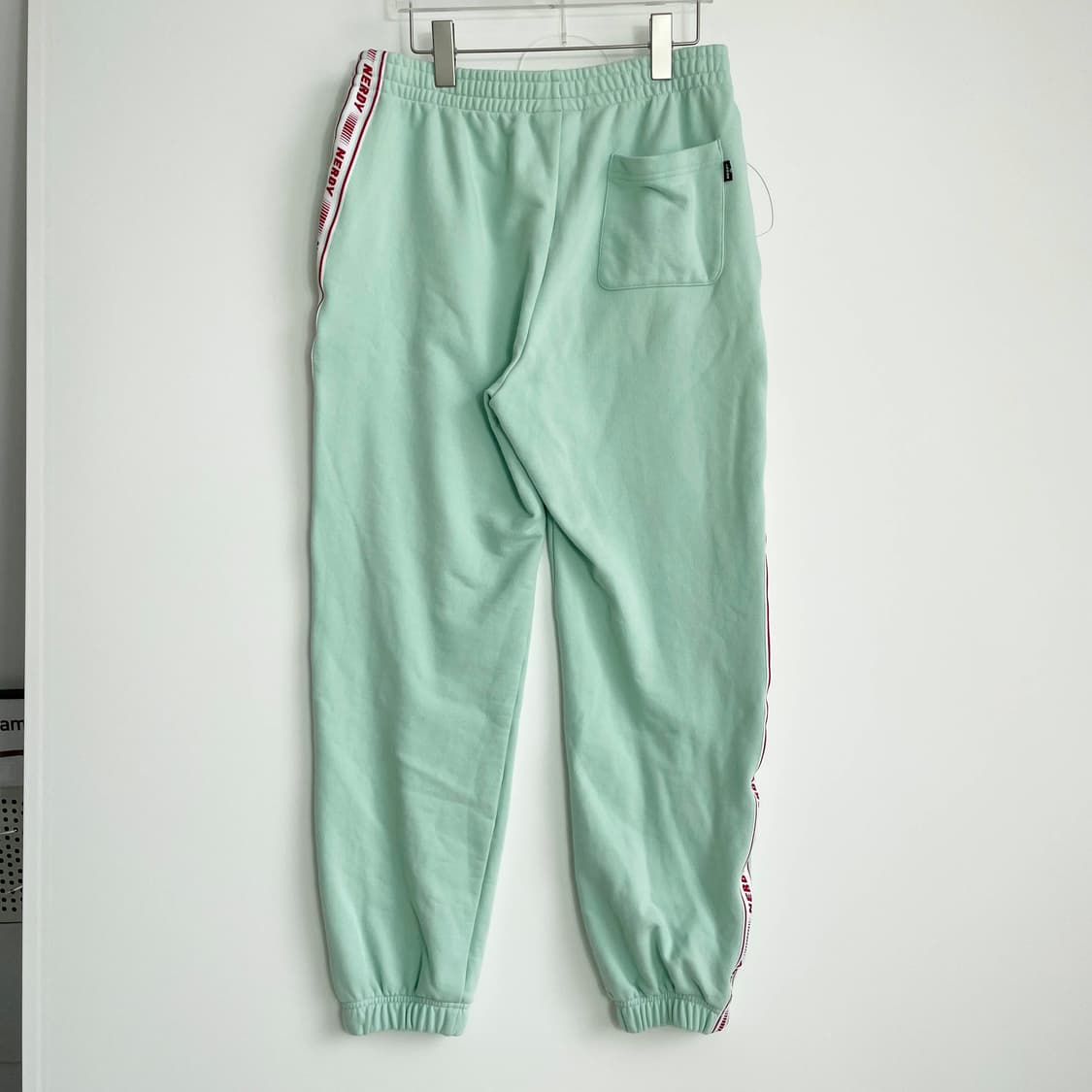 A1 널디 로고 테이프 트랙 팬츠 민트 32-35사이즈 상품이미지3