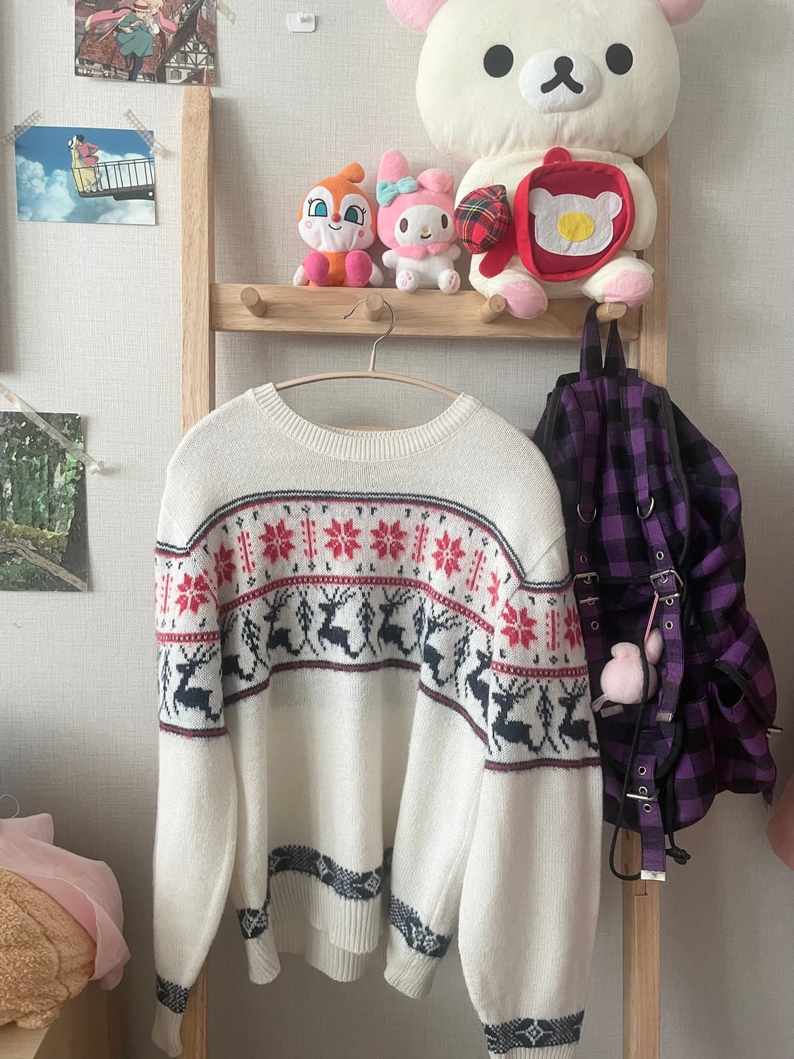 모리걸 빈티지 노르딕 니트 원피스 set❄️🖤 상품이미지2