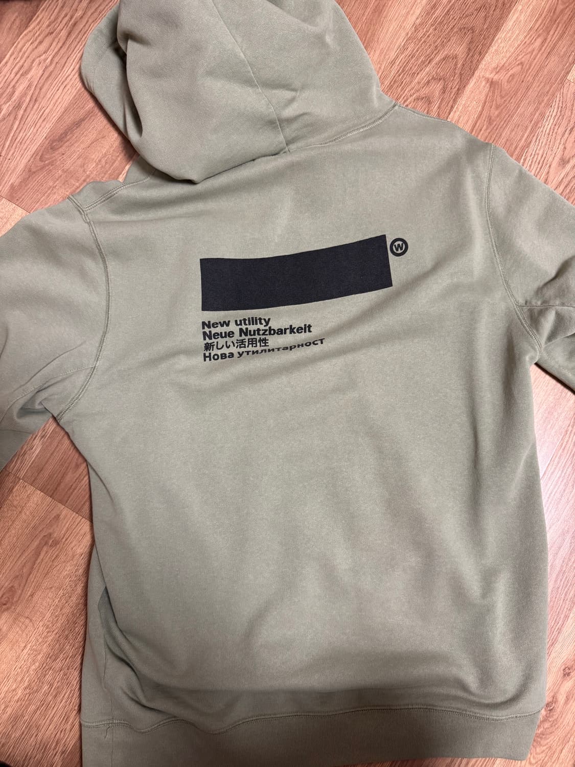 아픽스 로고 후드티 L 그린 상품이미지2