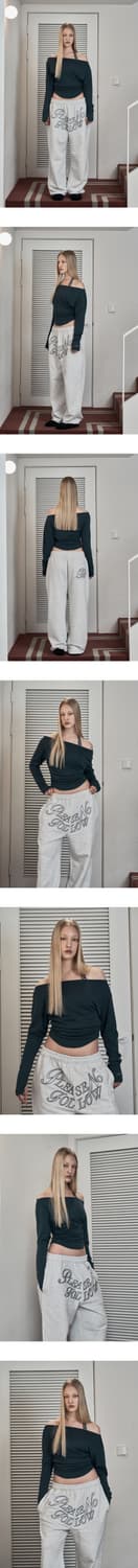 플노팔 Amy Unbal Shirring Top 에이미 언발 셔링 탑 상품이미지1